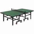 Stół do tenisa stołowego 274 x 152.5 x 76 cm zielony stalowy składany na kółkach