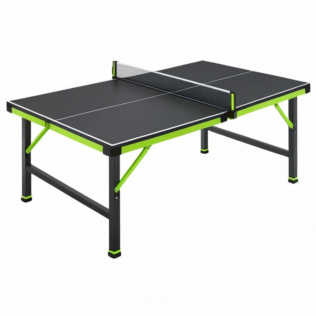 Stół do tenisa stołowego 274 x 152 x 76 cm stalowy czarno-zielony składany